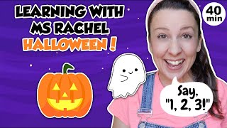 Learning with Ms Rachel Halloween  Videos for Toddlers  Kids Songs  Wheels on The Bus  Speech [upl. by Yllatan]