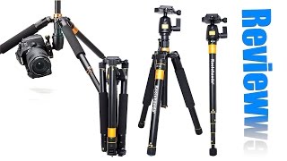 Koolehaoda 62quot Video Tripod amp Monopod amp Fluid Ball Head Review [upl. by Gabbie]