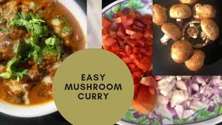 Easy Mushroom Curry with basic ingredients  ghar wali mashroom sabjiMommies Life [upl. by Landbert353]