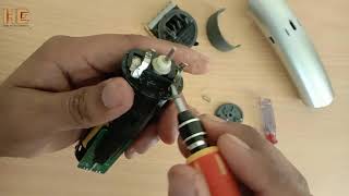 how To Replace A Battery of Hair trimmer DINGLING RF 609  hair trimmer battery replacement 2021 [upl. by Snowber]