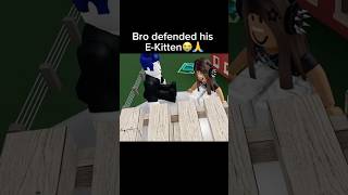 Never messing with bro again💀 roblox memes funny robloxmemes humor shorts viralvideo egirl [upl. by Lewert]