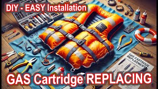 Changing the cartridge in your inflatable life jacket [upl. by Nappie]