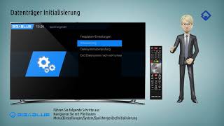 GigaBlueHowTo Datenträger Initialisierung [upl. by Richardson]