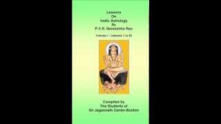 Lesson 14  vedic astrology by PVR Narasimha Rao [upl. by Sieracki522]