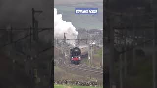 BR BRITANNIA BARKS over Shap Bank The Lakelander 130424 [upl. by Ahtibat]