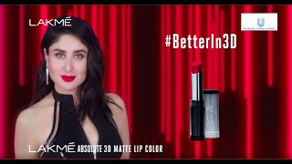 Lakmé Absolute 3D Matte Lip Color [upl. by Lorenzo]