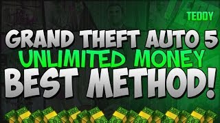 GTA 5 ONLINE  quotUnlimited Moneyquot Fastest Money Making Method GTA V [upl. by Aiyot]