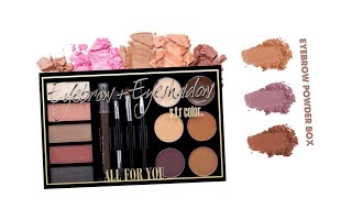 SFR COLOR new all for you eyebrow  eyeshadow combo palette SHADE 1 [upl. by Morice43]