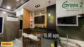 Condo Unit  SMDC Green 2 Residence  Studio Type  19 sqm [upl. by Annahsar280]