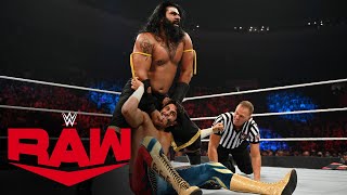 Jeff Hardy Mansoor amp Mustafa Ali vs Jinder Mahal Veer amp Shanky Raw Sept 27 2021 [upl. by Eidarb]