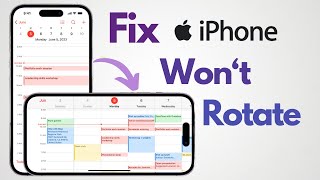 How to Fix iPhone Screen Wont Rotate 3 Easy ways [upl. by Wystand795]