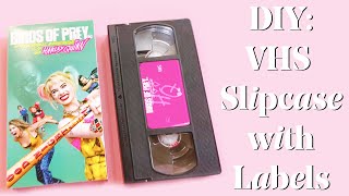 DIY VHS Cassette Slip Case with Labels Templates included [upl. by Alejandrina127]