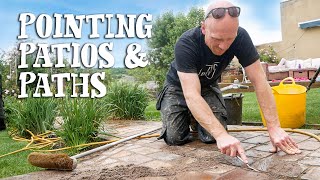 POINTING PATIOS AND PATHS  The Easy Way  Tried and Tested [upl. by Namilus]