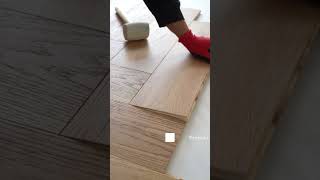 Rustic Oak Herringbone Engineered Wood Flooring Installation [upl. by Oirotciv]