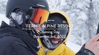 Opening Day at Fernie Alpine Resort 2022 [upl. by Lionello]