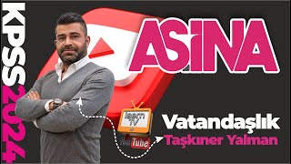 2024 KPSS Vatandaşlık Tanıtım  Taşkıner YALMAN  İsemTV [upl. by Domini]