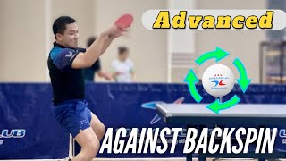 How to do Advanced Forehand Topspin Against Backspin  World class [upl. by Yrekaz]