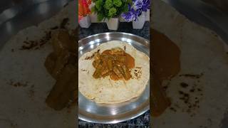 Javari roti with bhandi curry homemade 😋😋shorts [upl. by Horter]