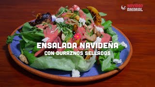 Receta de ensalada con duraznos sellados [upl. by Rebmetpes324]