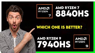 AMD Ryzen 7 8840HS vs AMD Ryzen 9 7940HS Comparison [upl. by Maurine]