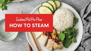 Instant Pot Pro Plus  How to steam [upl. by Aztiley748]