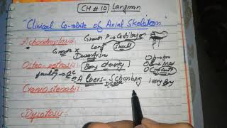 Clinical of axial skeleton ❤️ embryology 2NDYEARMBBS Many topics already discussed [upl. by Shaya]