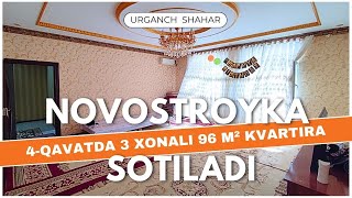 Novostroyka 3 xonali 96 m² kvartira sotiladi xorazmuyjoynarxlari [upl. by Yarod]