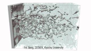 Two Phase Flow in Porous Media by LBM [upl. by Ettennek]