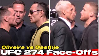 UFC 274 FaceOffs Oliveira vs Gaethje [upl. by Sidwel]