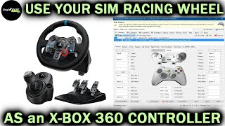 x360ce  How to Use your Sim Racing Wheel as an XBox Controller  PC ONLY UPDATED Tutorial for 2021 [upl. by Samuella]