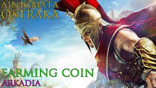 Assassins Creed Odyssey  Ainigmata Ostraka  Farming Coin Arkadia [upl. by Atteynot]