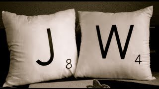 DIY Scrabble Pillows [upl. by Eniamaj284]