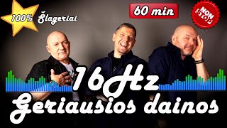 16Hz  Geriausios dainos  Gražiausių dainų rinkinys I 60min šokiai NonStop [upl. by Yreffeg494]