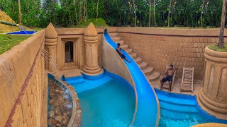 120 Days Building An Underground Temple House With Water Slide To Underground Swimming Pool [upl. by Jed]