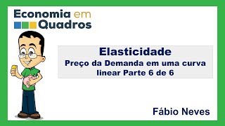 Elasticidade  Preço da Demanda em uma curva linear Parte 6 de 6 [upl. by Bauer]