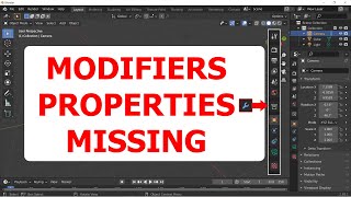 Why Not Showing Modifiers Properties in Blender blender shorts [upl. by Elmajian]