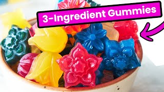 3Ingredient Fruit Gummies No Gelatin [upl. by Nahallac916]