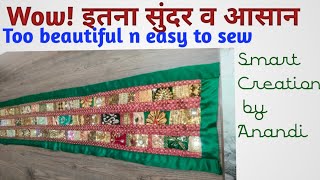 साड़ी लेस का अफलातून idea Amazing reuse of saaree laceAnandiCreats [upl. by Noli]