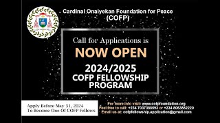 20242025 COFP Fellowship Program Call for Application [upl. by Doownil887]