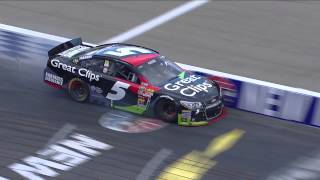 NASCAR Kasey Kahne sends the No 5 into the wall  New Hampshire Motor Speedway 2013 [upl. by Ivz700]