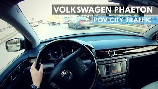 2008 VW Phaeton 30 TDI  POV City traffic Szczecin 60fps [upl. by Llegna72]