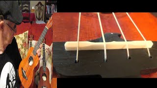 What is a compensated ukulele saddle and do I need one [upl. by Stillas]