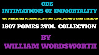 Ode Intimations of Immortality by william wordsworth [upl. by Zelig]