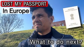 Indian Passport Lost in Europe  foreign country How To Get a New Passport [upl. by Esinart]