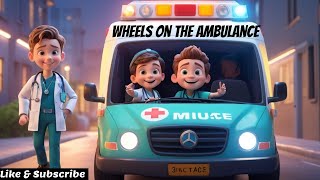 Wheels on the Ambulance  Learn about Safety Vehicles  Kids Fun Rhyme [upl. by Nreval]