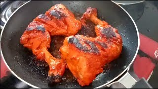 Chicken Tandoori On Gas Stove  Chicken Tandoori without Oven  Chicken Tandoori Recipe in Hindi [upl. by Ylrehs]