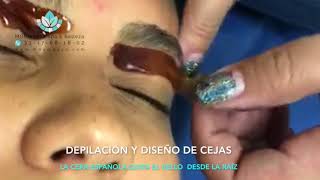 Depilacion y Diseño de Cejas con Cera Española  Guadalajara [upl. by Hasty966]