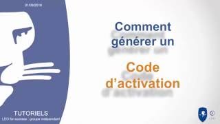 Tuto  Comment générer un code activation [upl. by Meyer]