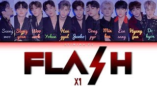 X1 엑스원  FLASH FLAϟH Lyrics Color CodedHanRomEng [upl. by Yesiad]