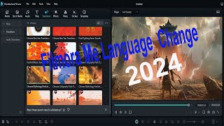 Filmora me bhasha Chenge  wondershare language 2024 [upl. by Morville]